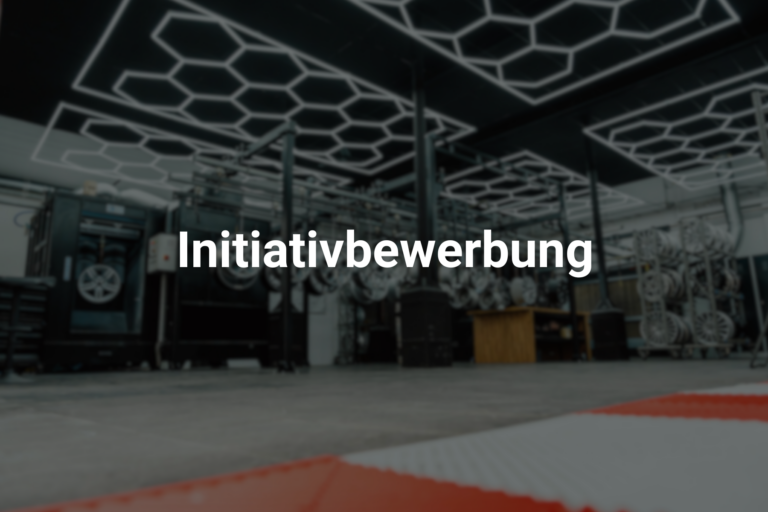 Initiativbewerbung